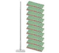 Mini - Mini serpillère plate extensible sans lavage avec tête de verrouillage, nettoyeur de fissures flexible, manche télescopique de 45 pouces, comprend 1