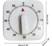 Mini-minuteur mécanique 1Hr/60Min Jeu Compte à rebours Compteur Alarme Outil de cuisine