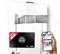 Mini Miroir 360 à LED pour se Couper les Cheveux - Hauteur Réglable avec Crochets - Miroir 3 faces pliable- Miror de barbier - Miror Coiffure Homme - Miroi Triptyque coiffure (Mini Version LED)