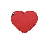 Mini Miroir De Maquillage En Forme De Coeur,En Acier Inoxydable,Portable,Couverture En Pu,Miroirs Cosmétiques Rotatifs,Miroir De Poche,Accessoires De Beauté,1 Pièce.Red.