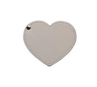 Mini Miroir De Maquillage En Forme De Coeur,En Acier Inoxydable,Portable,Couverture En Pu,Miroirs Cosmétiques Rotatifs,Miroir De Poche,Accessoires De Beauté,1 Pièce.Gray.