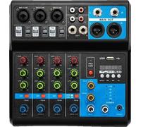 Mini-mixeur DJ audio, 5 canaux, connectivité Bluetooth et USB, contrôle ultra-sensible, MULTI