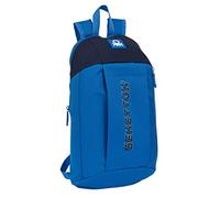MINI MOCHILA CREMALLERA VERTICAL BENETTON "DEEP WATER"