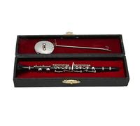 Mini modèle de Clarinette Noire de 16cm, décoration réaliste pour Maison de poupée, Instrument de Musique pour Bureau