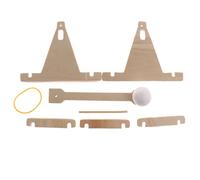 Mini modèle de trébuchet médiéval en bois à construire - Kit d'assemblage de catapulte à faire soi-même - Projet éducatif STEM pour enfants et adultes