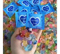 Mini modèles d'animaux phosphorescents en résine, animaux en résine, sacs aveugles, sacs surprise emballés individuellement, cachent les petites figurines lumineuses, design aléatoire, sacs aveugles