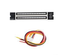 Mini module d'indicateur de niveau de musique à LED 12 bits avec vitesse de lumière réglable VU mètre pour un affichage précis du signal audio et une surveillance du volume en temps réel (A)