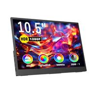 Mini moniteur portable 10,5" 1920 x 1280p FHD ultra fin 3:2500nits, 2000:1, avec support réglable à 45°, écran d'ordinateur standard HDMI USB-C pour ordinateur portable, PC, téléphone, Mac