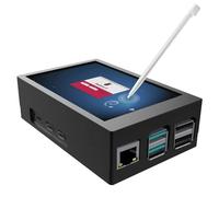 Mini Monitor for Raspberry Pi 5, 3.5 inch Monitor with Metal Case and Cooling Fan, 320 x 480 Pixels Resistive Touchscreen TFT LCD Display