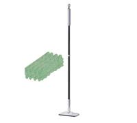 Mini Mop - Multi Functional Small Dust Mop 360 Degree Rotating Head Wet Dry Cleaning Tool | with 2 Reusable Pads for Kitchen Bathroom Tile Laminate Bedroom Corridor Apartment Home