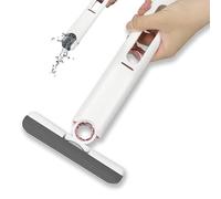 MINI MOP NETTOIE TOUT - VENTEO - Eponge pour Salle de Bain, Cuisine, Bureau, Salon, Voiture - Manche intégré - Compacte et Portable - Blanc