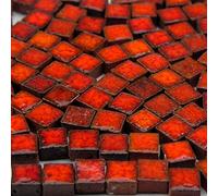 Mini Mosaïque (5x5x3mm), 250 tesselles, Orangé rouge, RO02