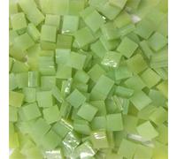 Mini-mosaïque en verre, 100g DIY Glass Mosaic Inlay Tiles Multicolor 1x1cm 140 Pcs(Color 12)