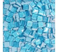 Mini-mosaïque en verre, 200g Multicolor Glass Mosaic Tiles 1cm Square 0.4cm Thick(Color-10)