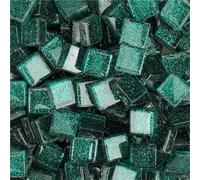 Mini-mosaïque en verre, 200g Multicolor Glass Mosaic Tiles 1cm Square 0.4cm Thick(Color7)