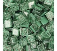 Mini-mosaïque en verre, 200g Multicolor Glass Mosaic Tiles 1cm Square 0.4cm Thick(Multi-colored)