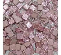 Mini-mosaïque en verre, 200g Multicolor Glass Mosaic Tiles 1cm Square 0.4cm Thick(Sky Blue)