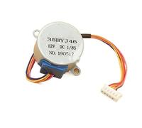 Mini moteur 35BYJ46 moteur pas à pas, moteur pas à pas à arbre court 1 2V, moteur à vent de balayage, moteur à aubes pivotantes de climatiseur, outils de moteur de guidage d'air ZFUGEDRLI