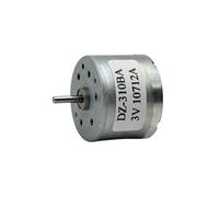 Mini moteur électrique rond de 24mm RF-320CA DC 3V-6V 3.7V 5V, basse vitesse, silencieux, ventilateur à énergie solaire, modèle de passe-temps, appareil ménager