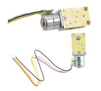 Mini moteur pas à pas GM1218-10BY DC 5V, boîte de vitesses en métal, 2 phases, engrenage à vis sans fin, réduction sans balais, moteur pas à pas(With Control board,1 to 1030,Single Shaft)