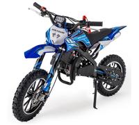 Mini moto cross thermique moto enfant VOLTOURI 49cc 35km/h 75kg bleu