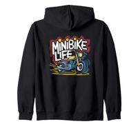 Mini Moto Motard Passion Humour Rétro Sweat à Capuche