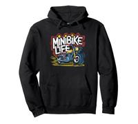 Mini Moto Motard Passion Humour Rétro Sweat à Capuche