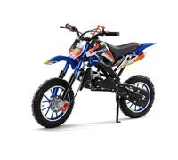 Mini moto tout-terrain à essence 49 cc 2 temps pour enfants avec freins à | Pneus tout-terrain de 25,4 cm, contrôle de l'accélérateur réglable, capacité de 150 kg, démarreur, pour enfants de 8 à 12 ans