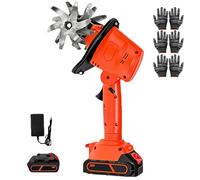 Mini motoculteur électrique sans fil avec 2 batteries, profondeur de labour de 10 cm et largeur de travail pour jardinage, pelouse, serre