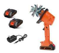 Mini motoculteur électrique sans fil avec batterie au lithium rechargeable, 235 tr/min, 4 rangées de dents pour un jardinage sans effort