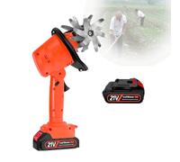 Mini Motoculteur éLectrique Sans Fil Avec Perche TéLescopique (En Option), Pour Couper L'Herbe, Le Blé, L'Arbre à Thé, PréParer Le Sol Et DéSherber.,Electrictiller-1battery
