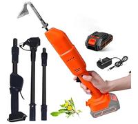 Mini motoculteur électrique sans fil, outil de jardinage avec batterie au lithium rechargeable et manche télescopique, utilisation portable à une main for un jardinage efficace.