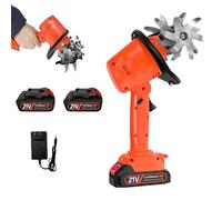 Mini motoculteur sans Fil 21V - 235 TR/Min, équipé de 4 rangées de Dents de Culture, d'une Batterie de 1,5 Ah et d'un Chargeur, adapté à l'horticulture, Rend Le Jardinage Facile et sans Effort