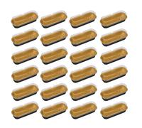 Mini moule à gâteau - moules en papier d'aluminium, 20 pièces | Moules pâtisserie rectangulaires de 200 ml, muffins antiadhésifs, mini pâtisserie, supports pour brownies, gâteaux, desserts,