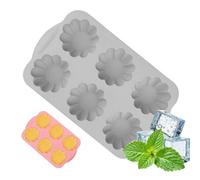 Mini moule à glaçons en forme de couronne de vacances pour cocktails, couronnes de vacances, moules en silicone à 6 trous, moules en silicone en forme de fleur pour beignets, œufs, tartelettes