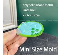 Mini Moule À Rocaille En Silicone Pour Étang,Feuille De Lotus,Gypse,Résine Époxy,Argile,Bricolage,Outils De Décoration De Bureau - Type C-Small-Pond-Mold