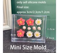 Mini Moule À Rocaille En Silicone Pour Étang,Feuille De Lotus,Gypse,Résine Époxy,Argile,Bricolage,Outils De Décoration De Bureau - Type B-Lotus-Mold