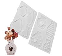 Mini moule de vase en silicone - Mòld artisanal à 4 cavités, petit support décoratif | Kit de moulage d'organisateur de crayons, pour vacances, fête d'anniversaire, bureaux, maison, bureau, école, dor