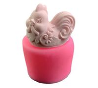 Mini moule en silicone doré en forme de poule pour fondant, chocolat, sucre, pâtisserie, bougies, savon, plâtre, résine, argile polymère