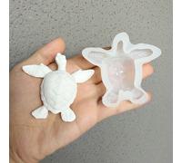 Mini moule en silicone en forme de tortue de mer, moule de coulée en résine pour DIY époxy ciment, moule en ciment plâtre thème océan décoration de bureau Silicone