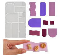 Mini Moule en Silicone Wavy Tray - Moule pour Résine Époxy Créatif Résine Époxy Réutilisable - en Silicone pour Moulage, Mini Plateaux, Décoration de Maison, et Projets DIY Décorations Artisanales