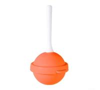Mini moules à glace en silicone en forme de sucettes pour crème glacée et friandises faites maison Matériau flexible facile à utiliser pour faire des collations simples (orange)