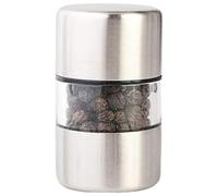Mini Moulin À Poivre Et Sel - 3x5.2cm Acier Inøx Petit Moulin, Broyeur En Céramique Réglable | Broyage Manuel Facile | Bouteille D'Assaisonnement Portable Pour Cuisine, Maison, Restaurant, Voyage