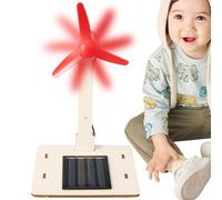 Mini moulin à vent à énergie solaire | Jouet de moulin à vent solaire DIY - Outil d'enseignement des sciences facile à assembler comme décoration pour la maison et le bureau.