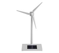 Mini Moulin à Vent à énergie Solaire, Jouet éducatif, Outil d'enseignement des Sciences, décoration de la Maison, Cadeau pour Enfants, Plastique ABS Blanc 14x9x26cm