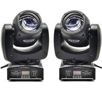 Mini Moving Headlight, mélange de couleurs RGBW, contrôle DMX, 2 faisceaux de 90W, prise EU