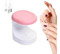 Mini Nail Lamp Portable Quick-Dry - 16W UV Nail Lamp for Women Girls Desk