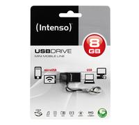 >> MINI NANO CLE OTG MICRO + USB 8GO INTENSO / 8 go pour PC SMARTPHONE TABLETTE