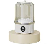Mini nettoyeur à linge portable, rechargeable par USB, pour sous-vêtements et chaussettes, laveuse automatique compacte avec modes de nettoyage rapide/profond, simulation de lavage à la main (blanc)