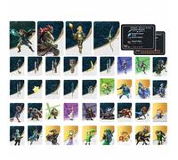 Mini nfc cartes compatibles avec amiibo cahier range-carte de jeu wilderness + king's tears série complète de 40 cartes pour NS
